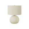 Monarch Specialties I 9630 - Lighting, 18"H, Table Lamp, Ivory / Cream Shade, Cream Ceramic, Contemporary - 83-9630 - Mounts For Less