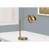 Monarch Specialties I 9644 - Lighting, 19"H, Table Lamp, Gold Metal, Gold Shade, Contemporary - 83-9644 - Mounts For Less