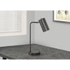 Monarch Specialties I 9645 - Lighting, 18"H, Table Lamp, Usb Port Included, Grey Metal, Grey Shade, Modern - 83-9645 - Mounts For Less