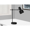 Monarch Specialties I 9647 - Lighting, 21"H, Table Lamp, Usb Port Included, Black Metal, Black Shade, Modern - 83-9647 - Mounts For Less