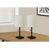 Monarch Specialties I 9650 - Lighting, Set Of 2, 17"H, Table Lamp, Usb Port Included, Black Metal, Beige Shade, Contemporary - 83-9650 - Mounts For Less