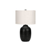 Monarch Specialties I 9705 - Lighting, 26"H, Table Lamp, Black Ceramic, Ivory / Cream Shade, Contemporary, Modern - 83-9705 - Mounts For Less