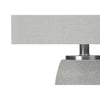 Monarch Specialties I 9711 - Lighting, 25"H, Table Lamp, Grey Ceramic, Grey Shade, Modern - 83-9711 - Mounts For Less