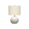 Monarch Specialties I 9717 - Lighting, 20"H, Table Lamp, Grey Concrete, Ivory / Cream Shade, Contemporary - 83-9717 - Mounts For Less