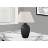 Monarch Specialties I 9721 - Lighting, 24"H, Table Lamp, Black Ceramic, Ivory / Cream Shade, Modern - 83-9721 - Mounts For Less