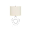 Monarch Specialties I 9727 - Lighting, 25"H, Table Lamp, Cream Resin, Ivory / Cream Shade, Modern - 83-9727 - Mounts For Less