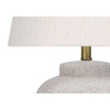 Monarch Specialties I 9732 - Lighting, 22"H, Table Lamp, Cream Concrete, Ivory / Cream Shade, Modern - 83-9732 - Mounts For Less
