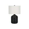 Monarch Specialties I 9734 - Lighting, 23"H, Table Lamp, Black Rattan, Ivory / Cream Shade, Modern - 83-9734 - Mounts For Less