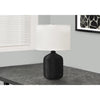 Monarch Specialties I 9734 - Lighting, 23"H, Table Lamp, Black Rattan, Ivory / Cream Shade, Modern - 83-9734 - Mounts For Less