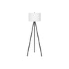 Monarch Specialties I 9735 - Lighting, 63"H, Floor Lamp, Black Metal, Ivory / Cream Shade, Contemporary - 83-9735 - Mounts For Less