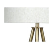 Monarch Specialties I 9736 - Lighting, 63"H, Floor Lamp, Brass Metal, Ivory / Cream Shade, Contemporary - 83-9736 - Mounts For Less