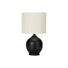 Monarch Specialties I 9739 - Lighting, 17"H, Table Lamp, Black Ceramic, Ivory / Cream Shade, Transitional - 83-9739 - Mounts For Less