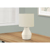 Monarch Specialties I 9740 - Lighting, 17"H, Table Lamp, Cream Ceramic, Ivory / Cream Shade, Modern - 83-9740 - Mounts For Less