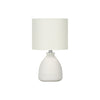 Monarch Specialties I 9741 - Lighting, 17"H, Table Lamp, Cream Ceramic, Ivory / Cream Shade, Modern - 83-9741 - Mounts For Less