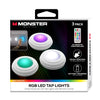 Monster - Set of 3 Multi-Colored LED Lights with Touch Control and Remote Control - 78-143921 - Mounts For Less