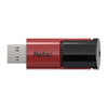 Netac - Retractable USB 3.0 Key, 32 GB Capacity, Red - 78-143922 - Mounts For Less