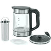 Oster - Glass Kettle with Tea Infuser, 1.7 Litre Capacity, 5 Temperature Settings, Stainless Steel - 65-311373 - Mounts For Less
