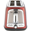 Oster - Long Slot Four Slice Toaster, 1500W, Red - 65-310262 - Mounts For Less