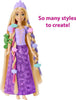 Princess Rapunzel Doll – Color-Changing Hair Extensions & Styling Accessories - - Mounts For Less