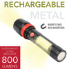 RCA - COB Flashlight with Mini Rechargeable Lantern, 800 Lumens - 80-RFL0193 - Mounts For Less