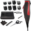 Remington - 16 Piece Hair Cutting Kit, Stainless Steel Blade, Red - 65-311217 - Mounts For Less