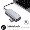 Rockstone - 11-in-1 USB Type-C Hub, USB-A, HDMI and SD & Micro SD Card Reader and more - 78-142311 - Mounts For Less