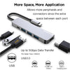 Rockstone - USB Type-C 5 In 1 Hub, USB-A, HDMI and USB-C - 78-142310 - Mounts For Less