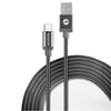 Rockstone - USB Type-C Phone or Tablet Cable, Braided, Pet Resistant, 1.2 Meter Length - 78-141280 - Mounts For Less