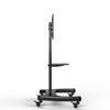 Rolling TV Cart With Height Adjustable For LED PLASMA LCD 32" To 65" - 04-0337v2 - Mounts For Less