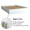 SUA-V - Ashton Thermally Fused Laminate Bed Base, Queen Size, White - - Mounts For Less