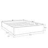 SUA-V - Ashton Thermally Fused Laminate Bed Base, Queen Size, White - - Mounts For Less