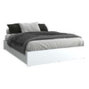 SUA-V - Ashton Thermally Fused Laminate Bed Base, Queen Size, White - - Mounts For Less