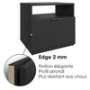 SUA-V - Ashton Thermally Fused Laminate Nightstand, Black - 130-TABLENUIT-ASHTON-NOIR - Mounts For Less