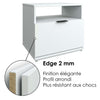 SUA-V - Ashton Thermally Fused Laminate Nightstand, White - 130-TABLENUIT-ASHTON-BLANC - Mounts For Less