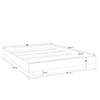 SUA-V - Kelly Thermally Fused Laminate Bed Base, Queen Size, Tuxedo - - Mounts For Less