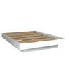 SUA-V - Kelly Thermally Fused Laminate Bed Base, Queen Size, White - - Mounts For Less