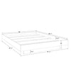 SUA-V - Kelly Thermally Fused Laminate Bed Base, Queen Size, White - 130-BASELIT-KELLY-BLANC - Mounts For Less