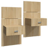 SUA-V - Set of 2 ZEN Thermally Fused Laminate Nightstands, Natural Beauty - - Mounts For Less