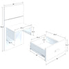 SUA-V - Set of 2 ZEN Thermally Fused Laminate Nightstands, Tuxedo - - Mounts For Less