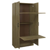SUA-V - Thermally Fused Laminate Storage Cabinet, 64" Height, Ginger - 130-ARMOIRE-RONEY-GING - Mounts For Less