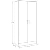 SUA-V - Thermally Fused Laminate Storage Cabinet, 64" Height, Ginger - - Mounts For Less