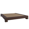 SUA-V - ZEN Thermally Fused Laminate Bed Base, Queen Size, Chocolate - - Mounts For Less