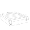 SUA-V - ZEN Thermally Fused Laminate Bed Base, Queen Size, Chocolate - - Mounts For Less