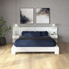 SUA-V - ZEN Thermally Fused Laminate Bed Base, Queen Size, White - - Mounts For Less