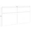 SUA-V - ZEN Thermally Fused Laminate Bedhead, Queen Size, Tuxedo - - Mounts For Less