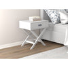 Safdie & Co Accent or Nightstand Table 24"Long with 1 Drawer for Living Room or Bed Room White - 120-81102-Z-01 - Mounts For Less