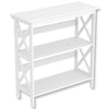 Safdie & Co Bookshelf 32.5" High White with 3 Shelves for Living Room - 120-81136-Z-01 - Mounts For Less