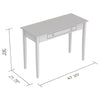 Safdie & Co Computer Desk 42.15" Long White with 1 Drawer for Home Office and Small Spaces. Ideal for writing - 120-81126-Z-01 - Mounts For Less