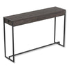 Safdie & Co Console Table 47" Long Dark Brown Reclaimed Wood Look Black Metal - 120-81138-Z-09 - Mounts For Less