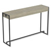 Safdie & Co Console Table 47" Long Dark Taupe and Black Metal - 120-81138-Z-05 - Mounts For Less